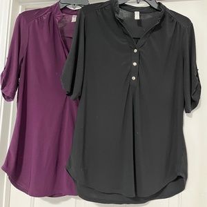 Set of 2 | Business Casual Blouses | Medium